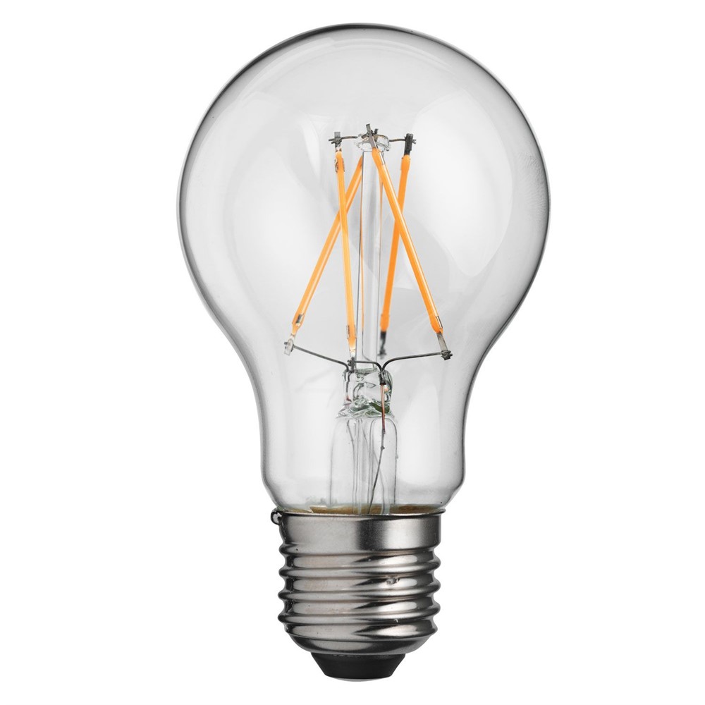 E27 normal 4W 2700K Transparent Von Unison - Entdecken Sie zeitloses Design und energieeffiziente Beleuchtung mit dieser klassischen, klaren E27-Lichtquelle.