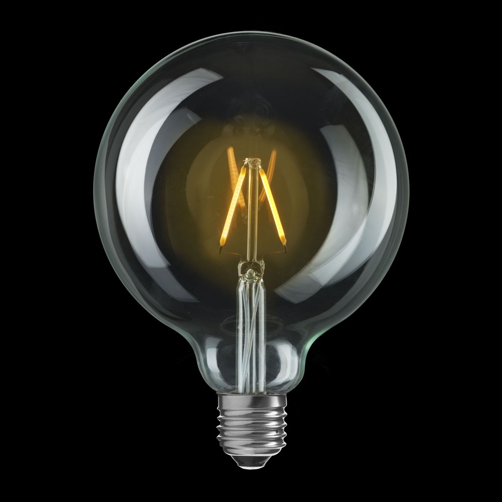 E27 Globuslampe 0,8W 2200K Transparent Von Unison - Diese energieeffiziente Lichtquelle sorgt f&uuml;r ein retro-inspiriertes Licht bei geringem Energieverbrauch und ist somit eine stilvolle Wahl f&uuml;r jeden Raum.