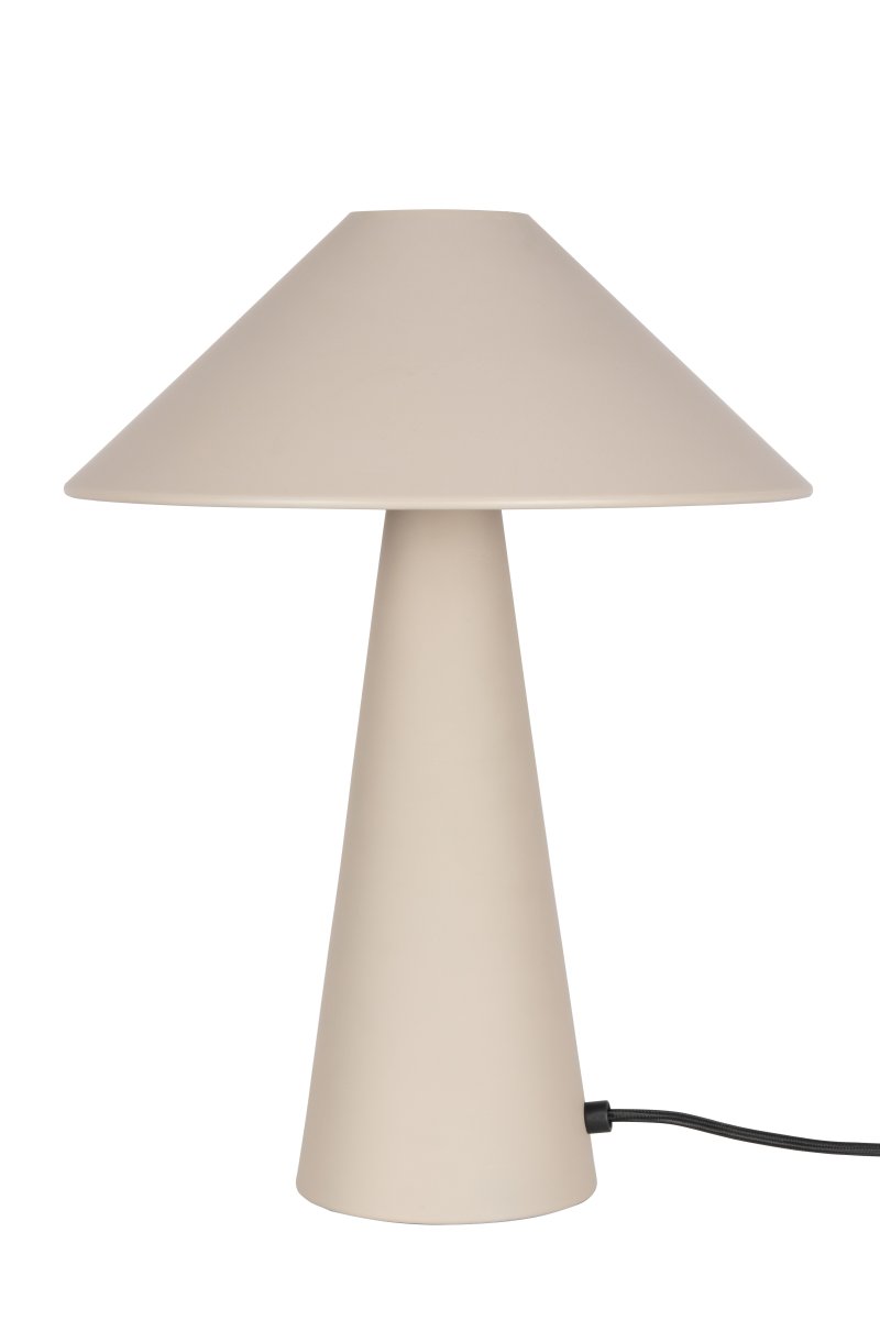 Cannes 40cm Beige tischlampe Von Globen Lighting - Cannes besteht aus matt lackiertem Metall und verf&uuml;gt &uuml;ber ein 200 cm langes Textilkabel mit Stecker und Netzschalter.