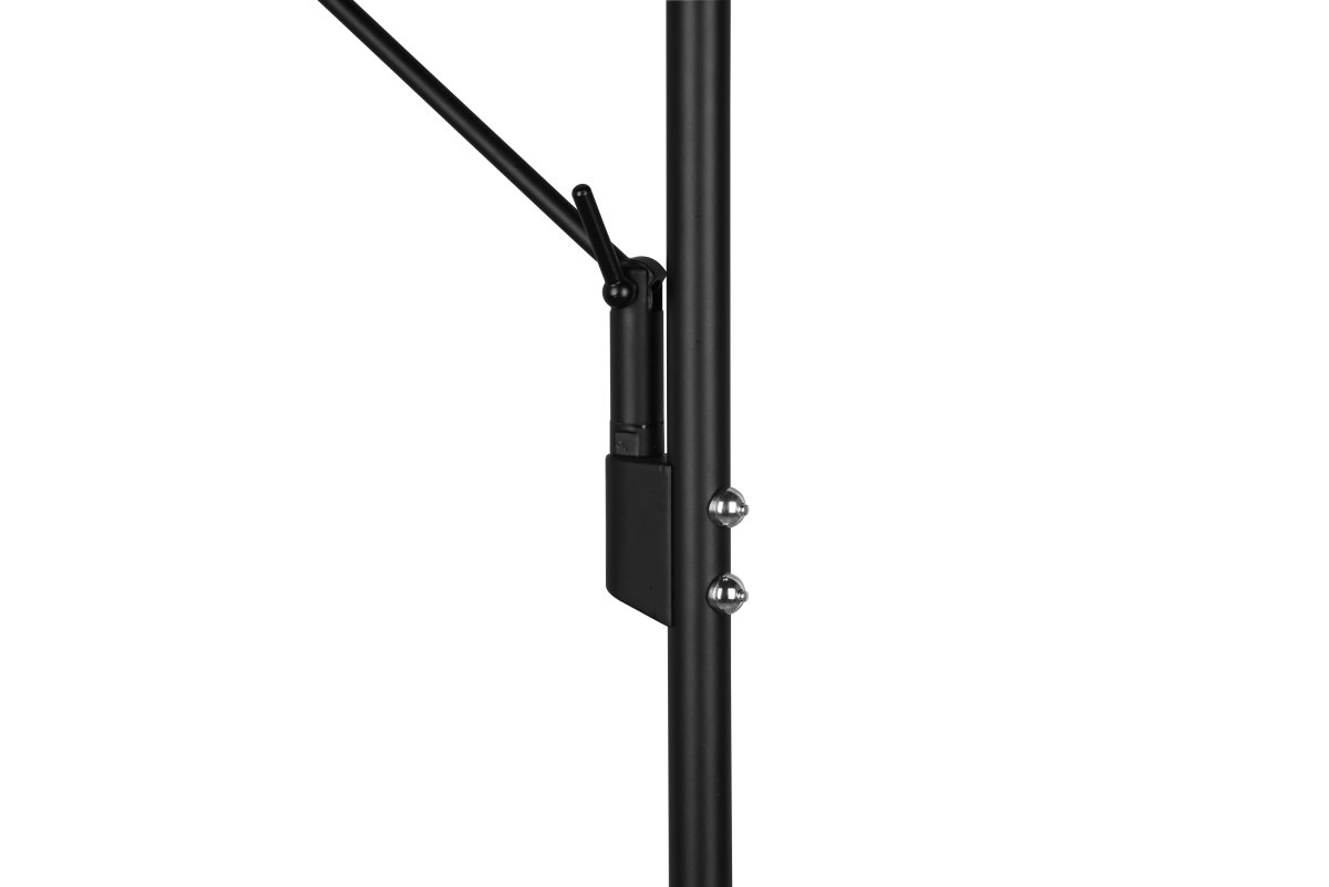 Brantford Schwarz stehlampe Von Trio Lighting - Mit dem integrierten Sensordimmer können Sie Helligkeit und Farbe einfach anpassen, während die Hauptlichtquelle und der Lesearm für eine flexible Beleuchtung separat verwendet werden können.