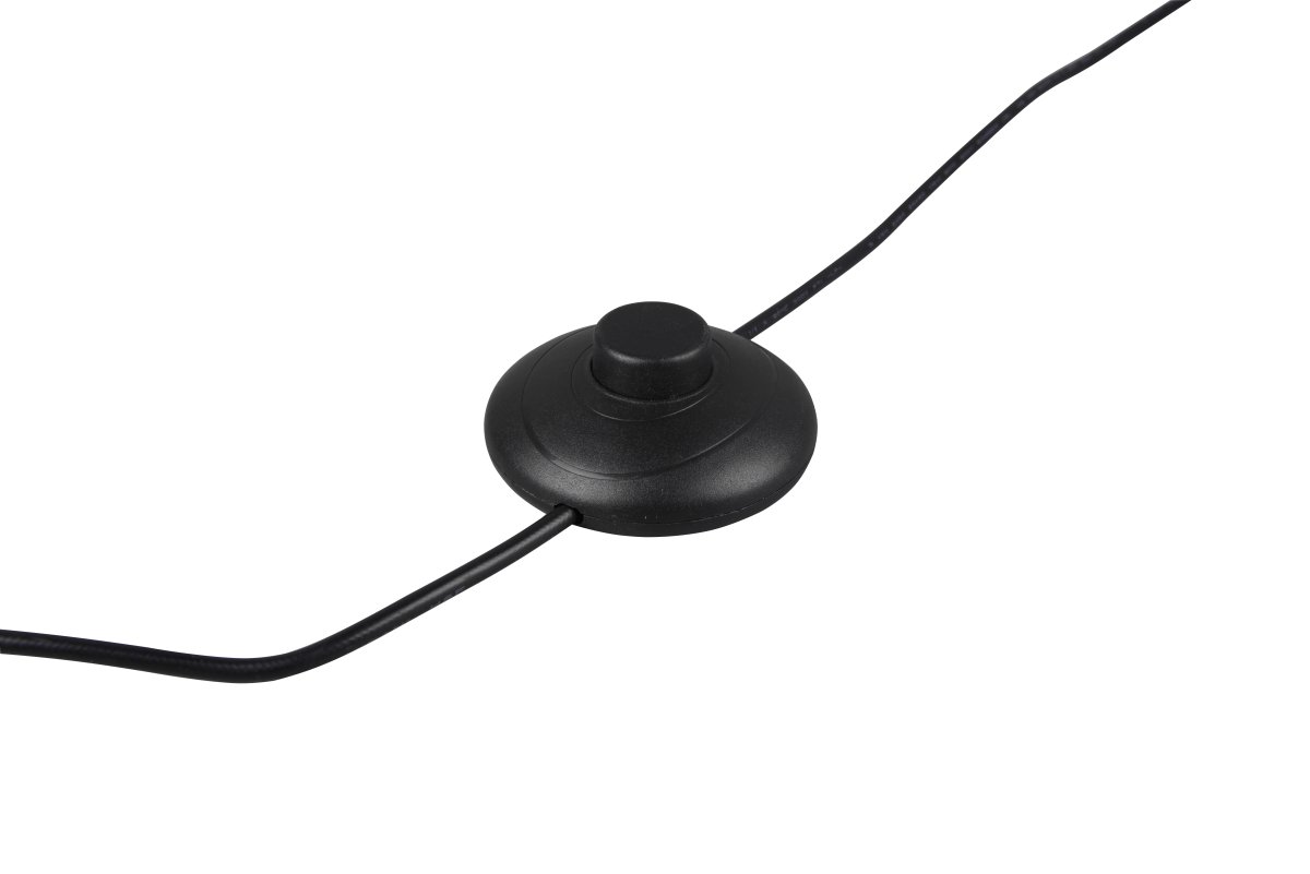 Nuria Schwarz stehlampe Von Trio Lighting - Mit drei einstellbaren Lichtfarben (warm, neutral, tageslichtweiß) und stufenlosem Dimmen per Fußpedal bietet es Flexibilität und Komfort zugleich.