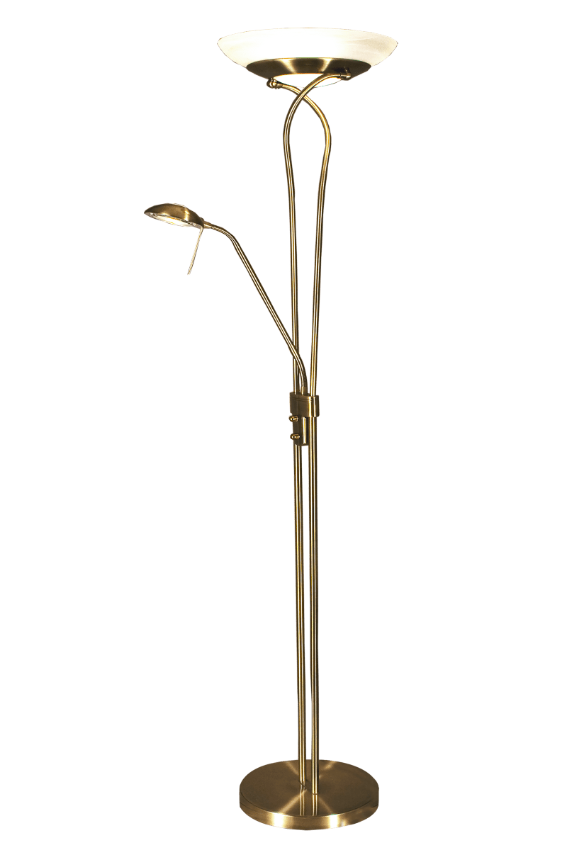 Cannes Antikes Messing stehlampe Von Aneta Lighting - Wird mit Kabel und Stecker geliefert.