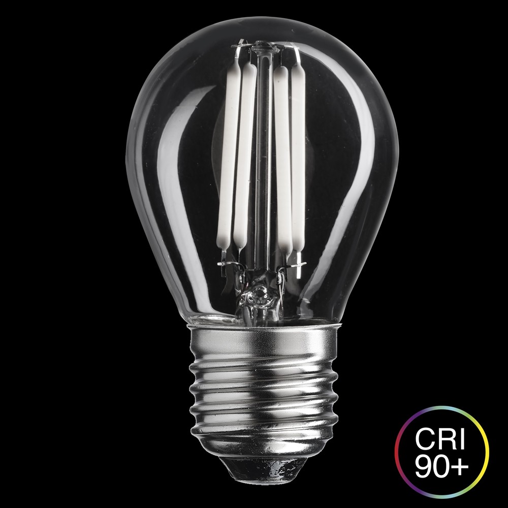 LED E27 Kugel 4W 2700K dimmbar Transparent Von Unison - 