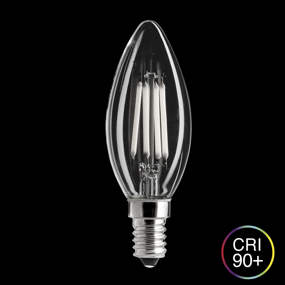 LED E14 Kruunukynttilälamppu 4W 2700K Dimmbar Transparent Von Unison - 
