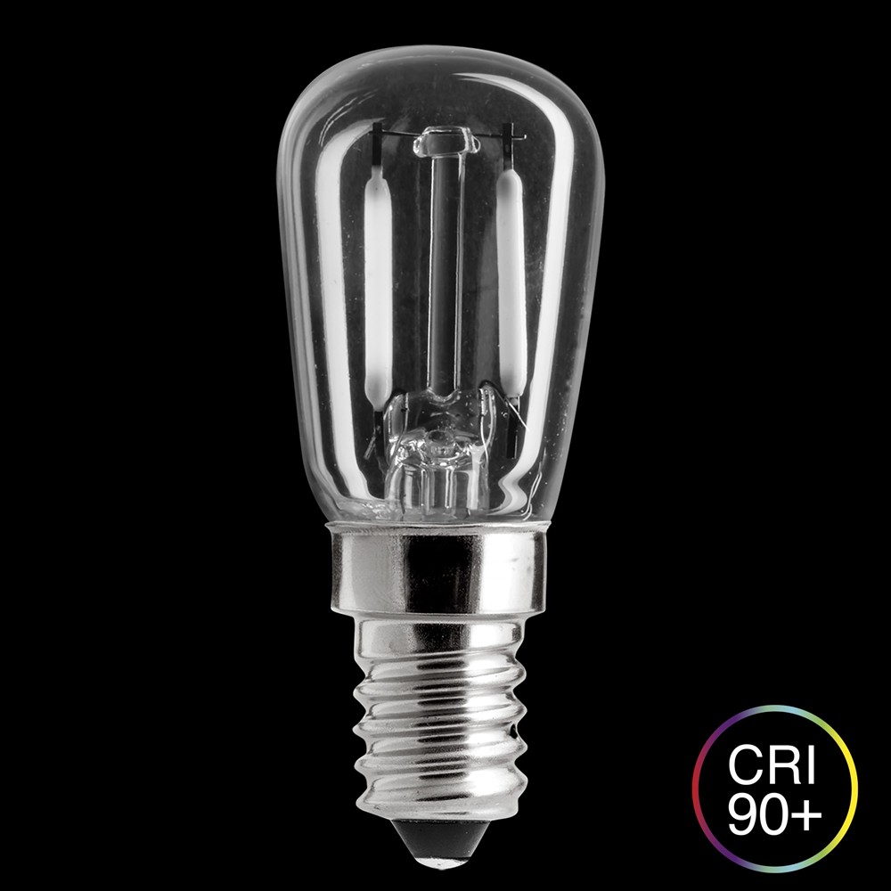 LED E14 Tropfenlampe 1,5W 2700K dimmbar Transparent Von Unison - 