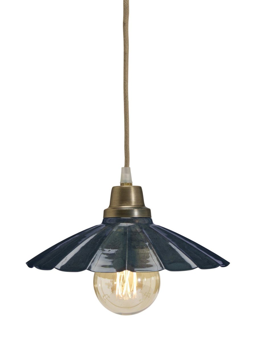 Ester Ø24 Blau fensterlampe Von PR Home - Die Fensterleuchte Ester aus Metall mit einer emaillierten Oberfl&auml;che in Marmoroptik ist ein Unikat.