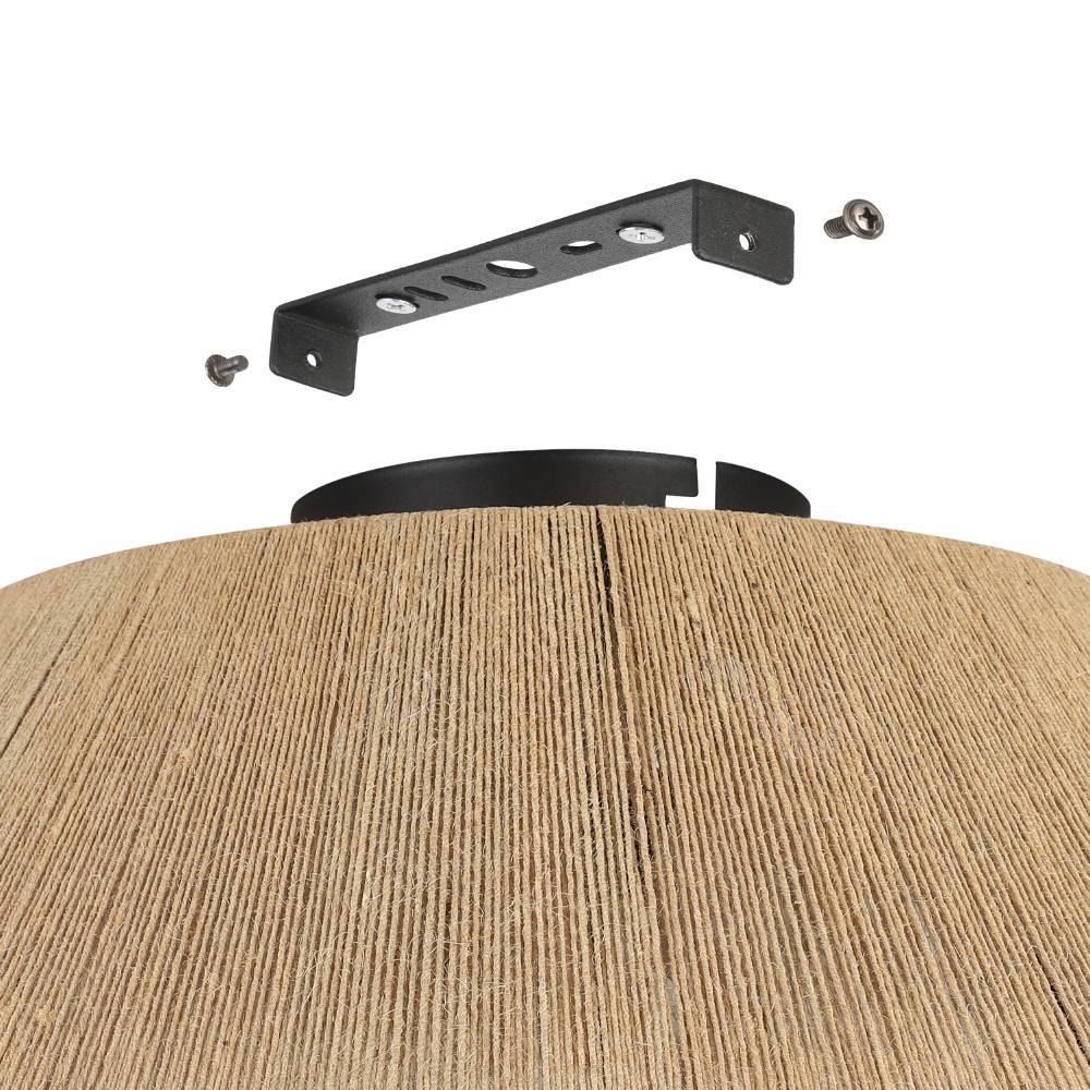 Alderney Ø48 Natur deckenleuchte Von Eglo - Diese einzigartige Rattan-Deckenlampe verleiht Ihrem Zuhause eine warme und einladende Atmosphäre.