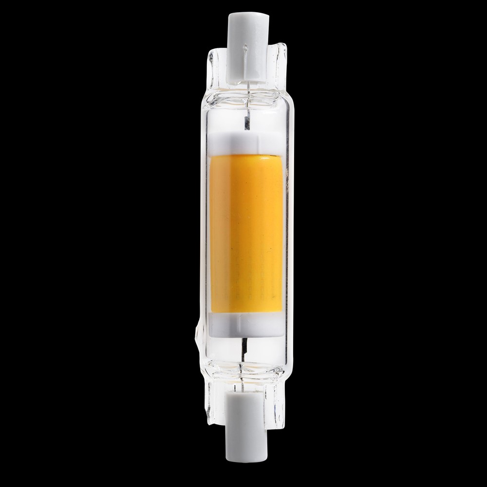 LED R7s 78mm 4W 3000K Dimmbar Transparent Von Unison - Mit seiner kompakten Gr&ouml;&szlig;e passt es perfekt in kleinere Leuchten und sorgt f&uuml;r eine angenehme Lichtatmosph&auml;re.