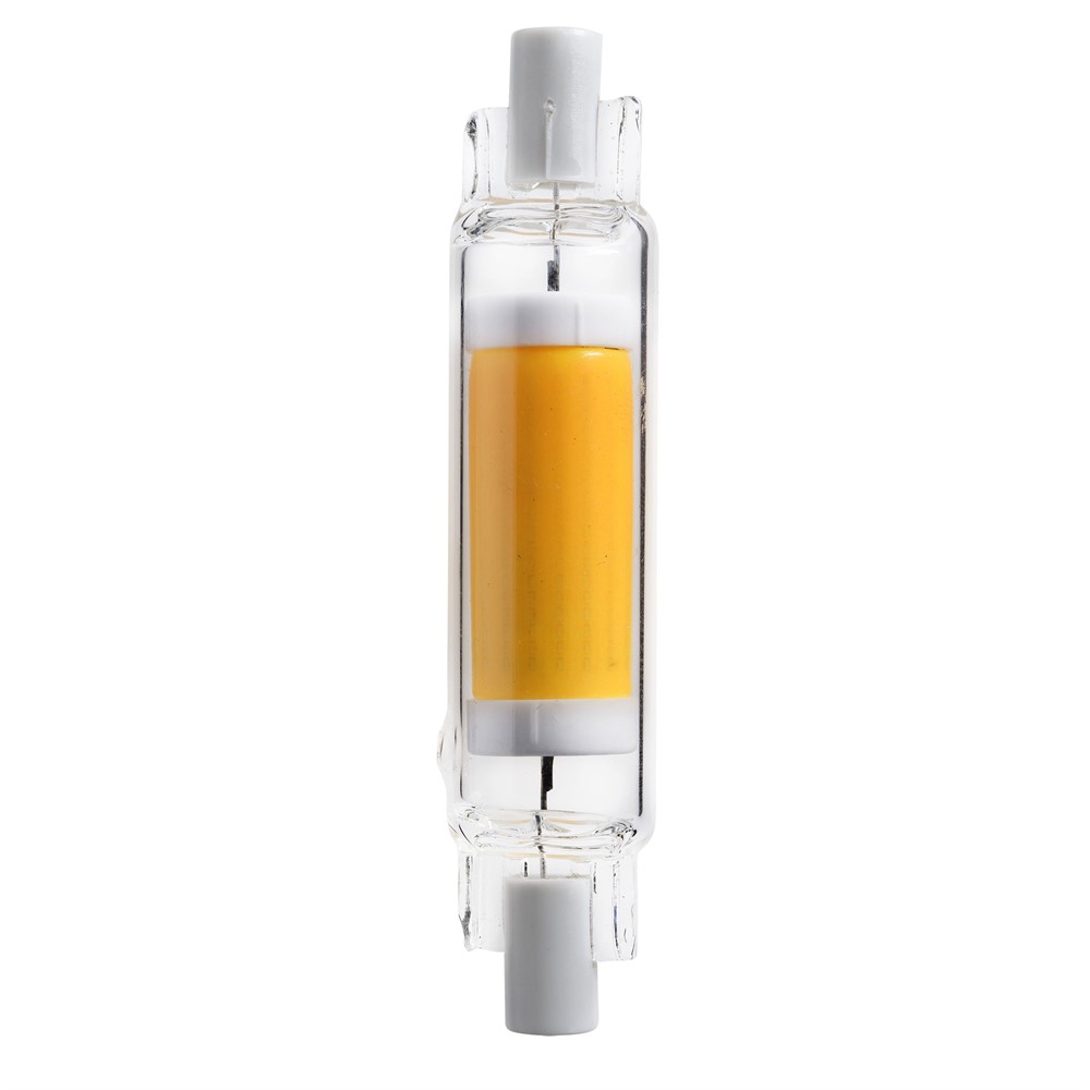 LED R7s 78mm 4W 3000K Dimmbar Transparent Von Unison - Mit seiner kompakten Gr&ouml;&szlig;e passt es perfekt in kleinere Leuchten und sorgt f&uuml;r eine angenehme Lichtatmosph&auml;re.