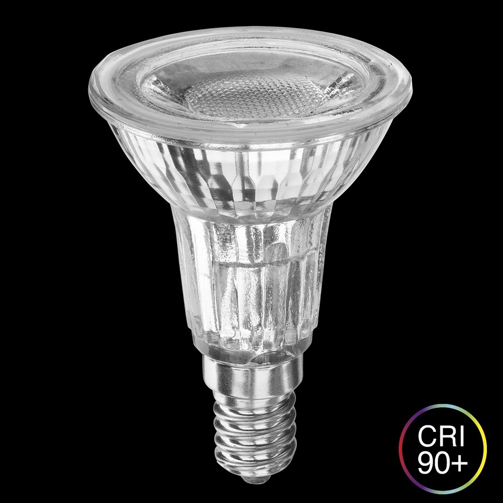 E14 LED PAR16 5W 2700K Dimmbar Transparent Von Unison - Es eignet sich ideal sowohl f&uuml;r die Allgemein- als auch f&uuml;r die Akzentbeleuchtung und ist durch sein kompaktes Design perfekt f&uuml;r kleinere Leuchten geeignet.