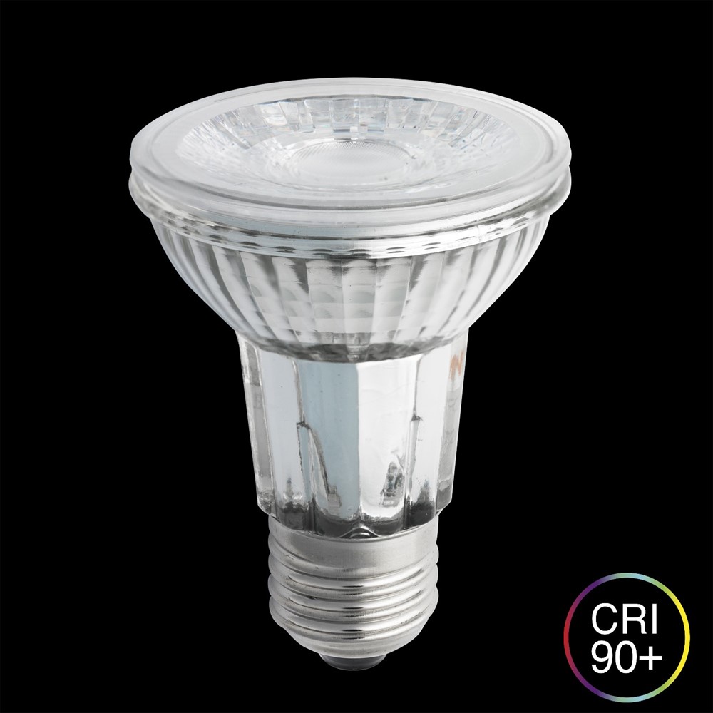 E27 LED PAR20 7W 2700K Dimmbar Transparent Von Unison - LED PAR20 E27 7W ist eine leistungsstarke und energieeffiziente Lichtquelle mit warmem Licht.