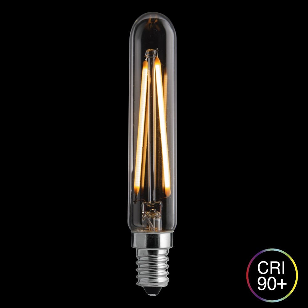 E14 XL Röhrenlampe 2,5W 2200K Dimmbar Transparent Von Unison - Sie verf&uuml;gt &uuml;ber eine Leistung von 2,5W und eine Farbtemperatur von 2200K, die f&uuml;r ein warmes und angenehmes Licht sorgt.