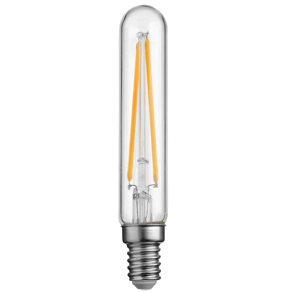E14 XL Röhrenlampe 2,5W 2200K Dimmbar Transparent Von Unison - Sie verf&uuml;gt &uuml;ber eine Leistung von 2,5W und eine Farbtemperatur von 2200K, die f&uuml;r ein warmes und angenehmes Licht sorgt.