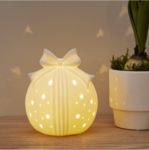 Rozy 14cm Weiß Von Star Trading - Ausgestattet mit einem Timer (6 Stunden an, 18 Stunden aus, Wiederholung).