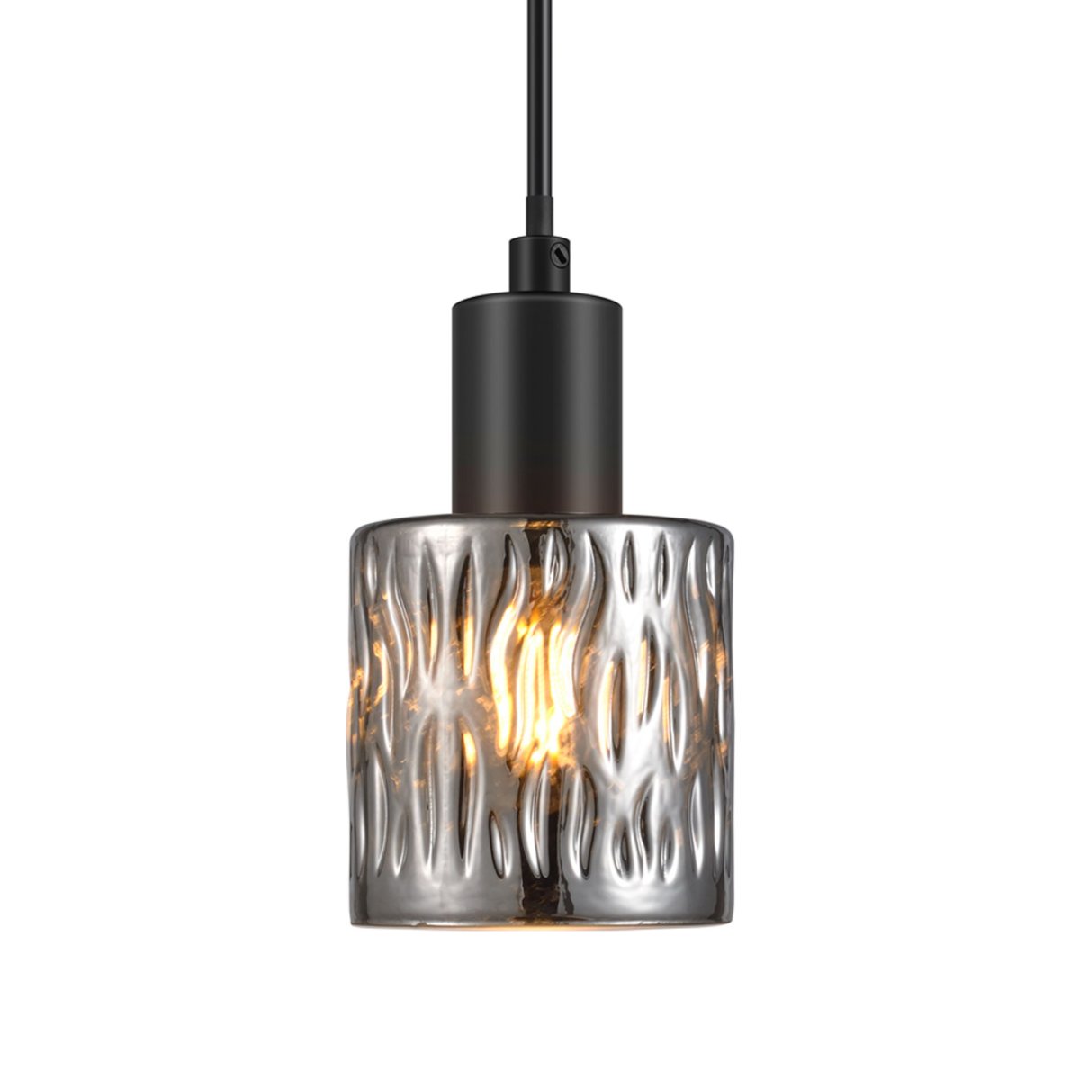 Julia Ø8 Silberner Rauch fensterlampe Von Oriva - Das Rauchglas mit silberner Oberfläche verbreitet einen warmen und einladenden Schein, der eine stimmungsvolle Atmosphäre in Ihrem Zuhause schafft.