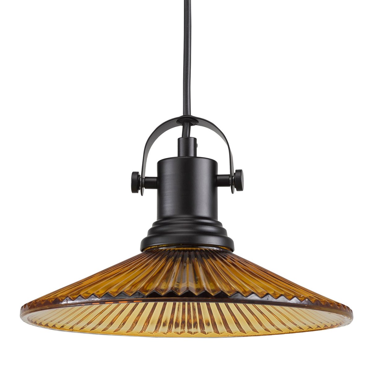 Debbie Ø21 Bernstein fensterlampe Von Oriva - Debbie ist eine klassische Fensterlampe mit Details im Industriedesign.