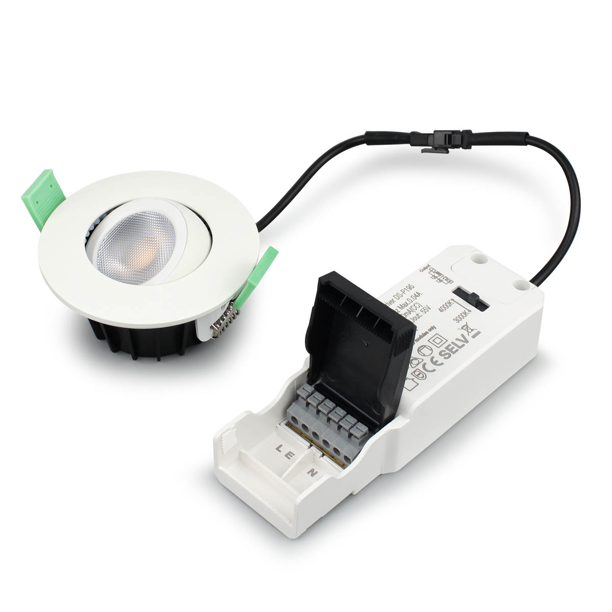 Sanna 230V 3000-4000K Weiß Von Llitt - Sanna ist eine stilvolle, dimmbare und energieeffiziente Einbauleuchte mit 360&deg;-Drehfunktion.