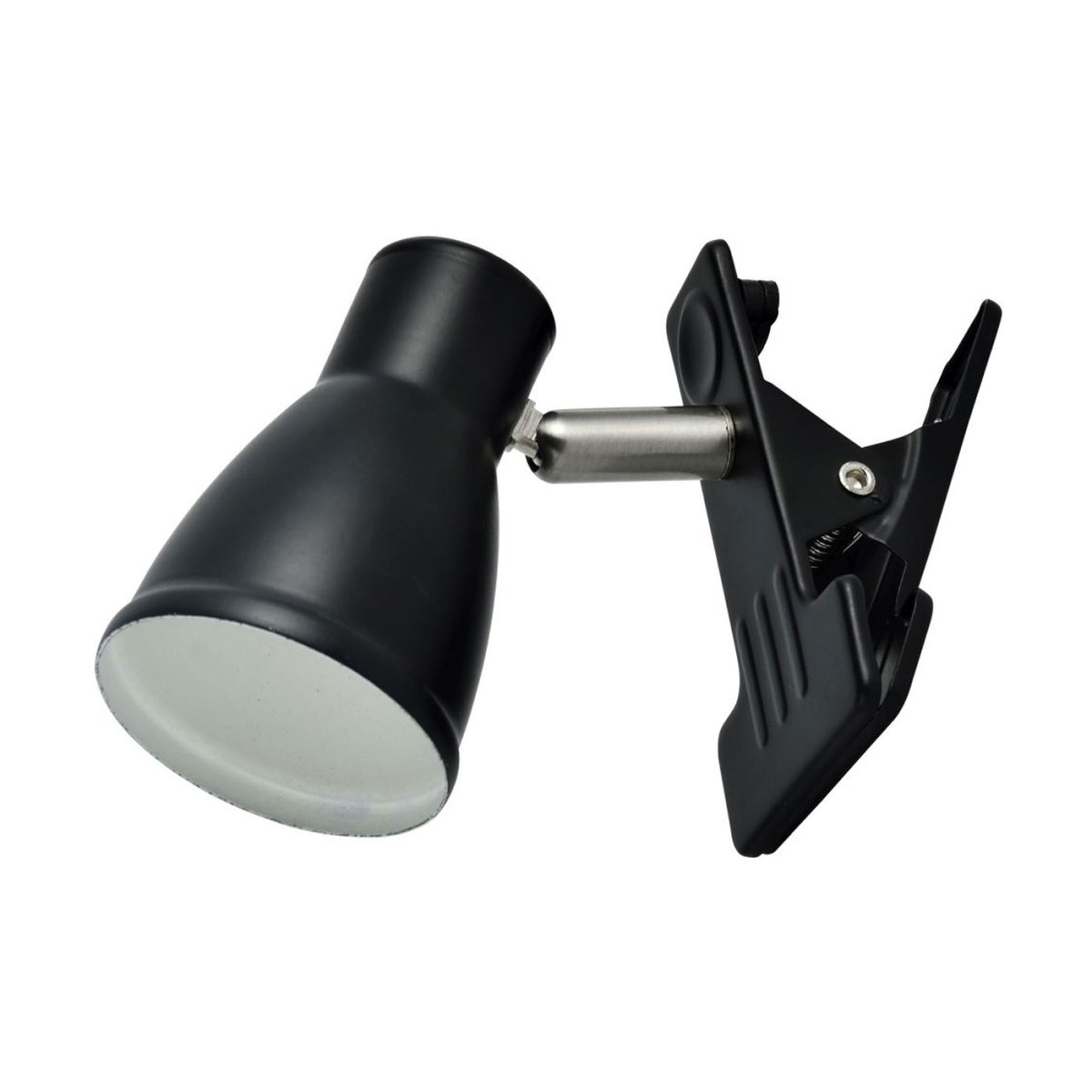 Tove Schwarz klemmlampe Von Oriva - Die Tove-Klemmlampe aus schwarzem Metall ist eine flexible Lösung für zusätzliche Beleuchtung.