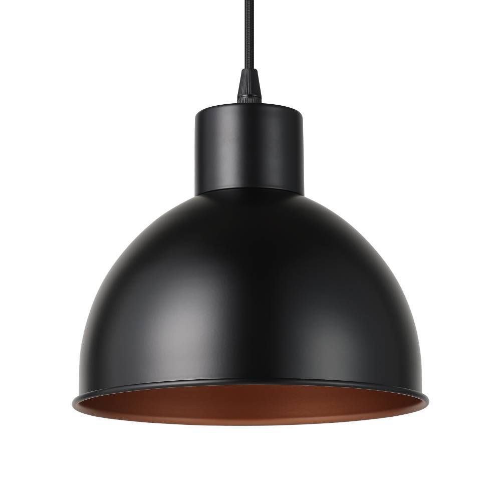 Truro Ø20 Schwarz hängelampe Von Eglo - Durch das minimalistische Design lässt sich die Lampe problemlos mit verschiedenen Einrichtungsstilen kombinieren und verleiht dem Raum einen Hauch von industriellem Charme und Wärme.