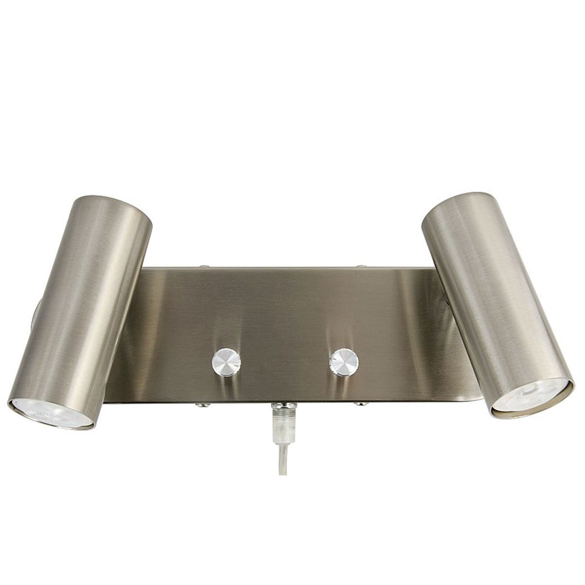 Mini II Satiniertes Nickel leselampe Von Oriva - Die Wandleuchte Mini II aus Metall mit Satin-Nickel-Finish ist eine praktische und stilvolle Lichtlösung.