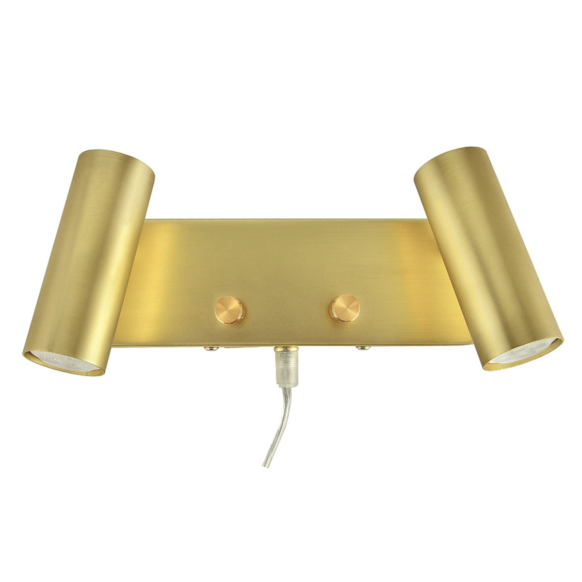 Mini II Gebürstetes Messing leselampe Von Oriva - Die Wandleuchte Mini II aus Metall mit gebürstetem Messing-Finish ist eine praktische und elegante Lichtlösung.