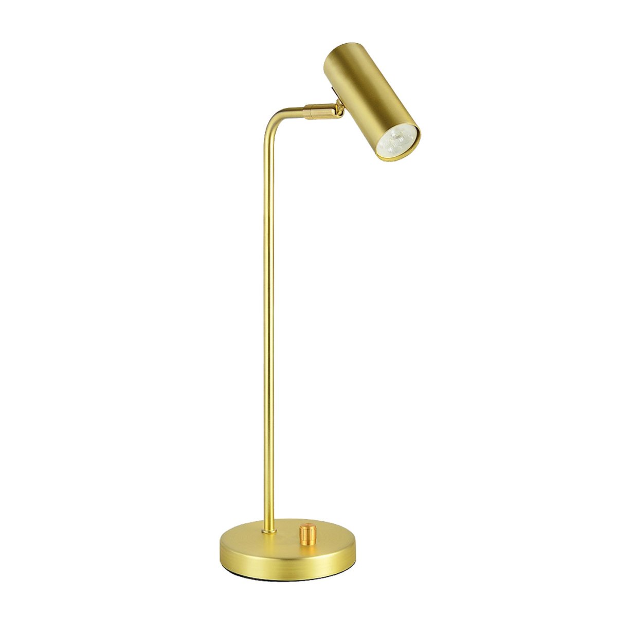 Mini 43cm Gebürstetes Messing schreibtischlampe Von Oriva - Die Mini-Tischlampe aus Metall mit geb&uuml;rstetem Messing-Finish ist eine elegante und praktische Lampe.