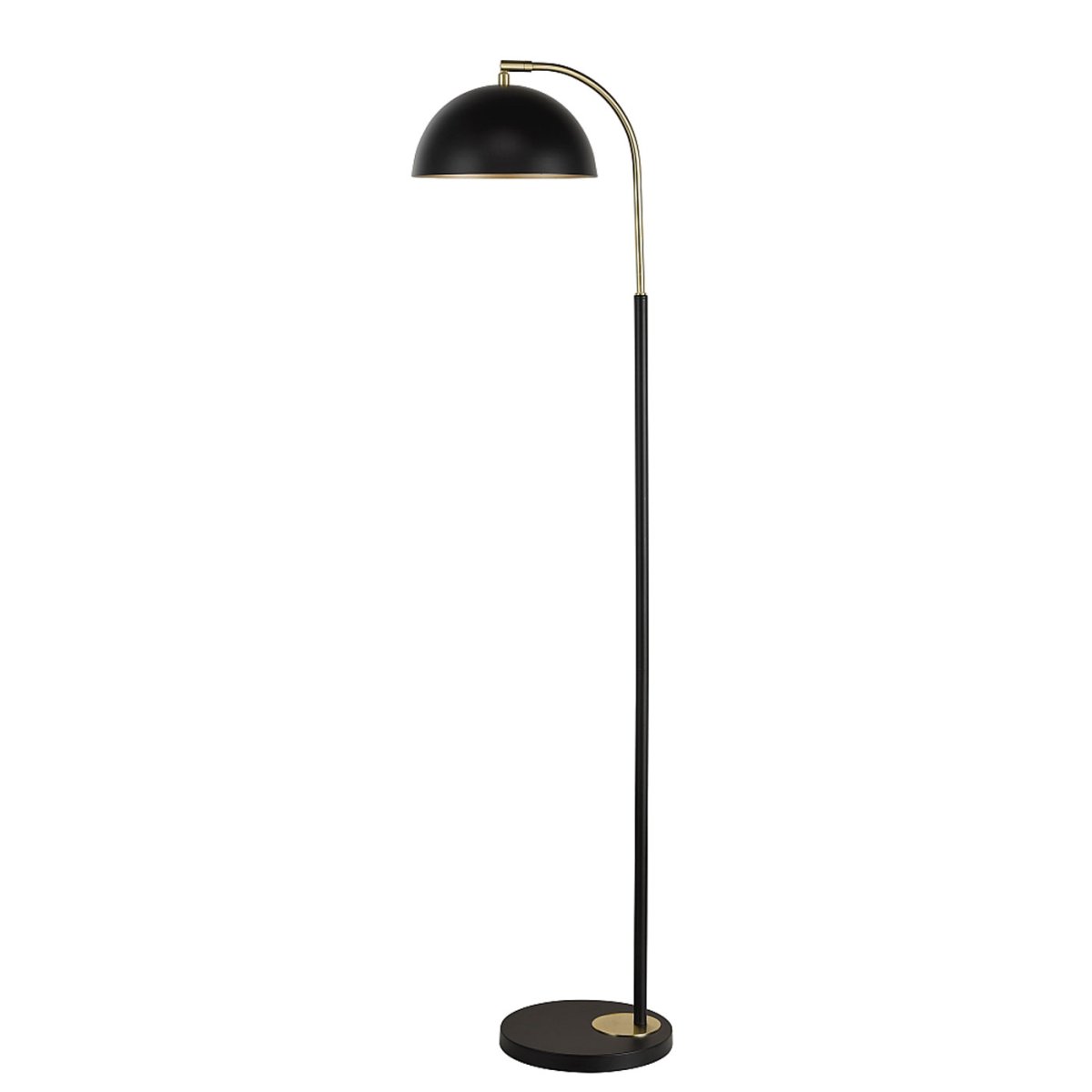 Milano Schwarz stehlampe Von Oriva - Der Schirm verfügt über zwei Lichtquellen, die bei Bedarf für besonders helles Licht sorgen.
