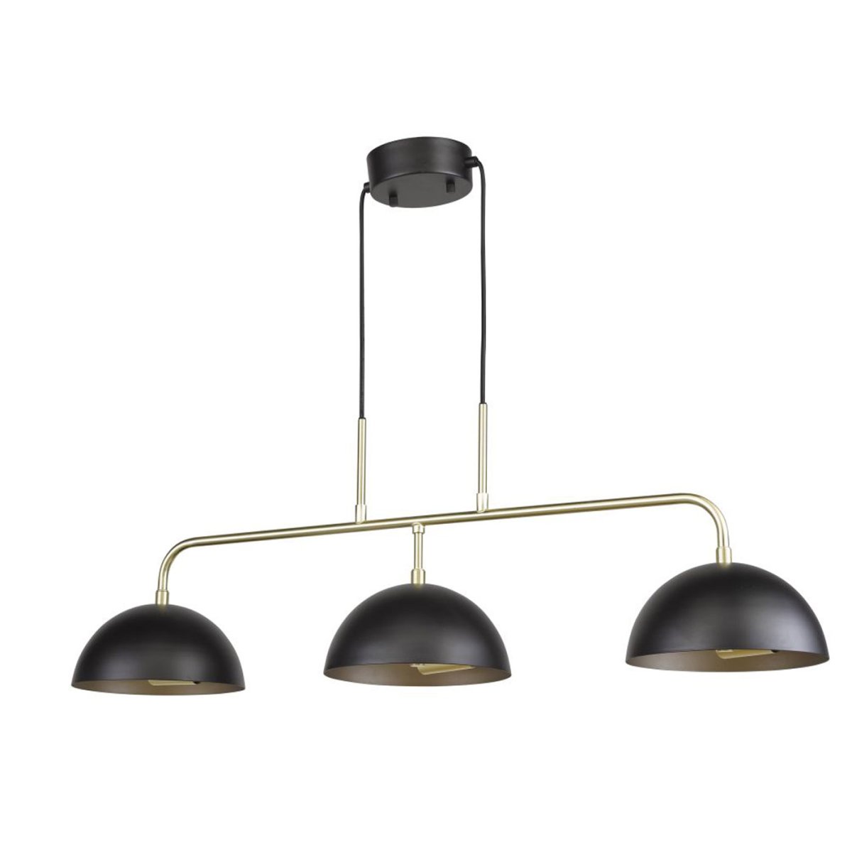 Milano 90cm Schwarz hängelampe Von Oriva - Diese Lampe passt perfekt &uuml;ber die K&uuml;chensp&uuml;le, den Esstisch oder den Billardtisch und schafft ein stilvolles und funktionales Beleuchtungselement.