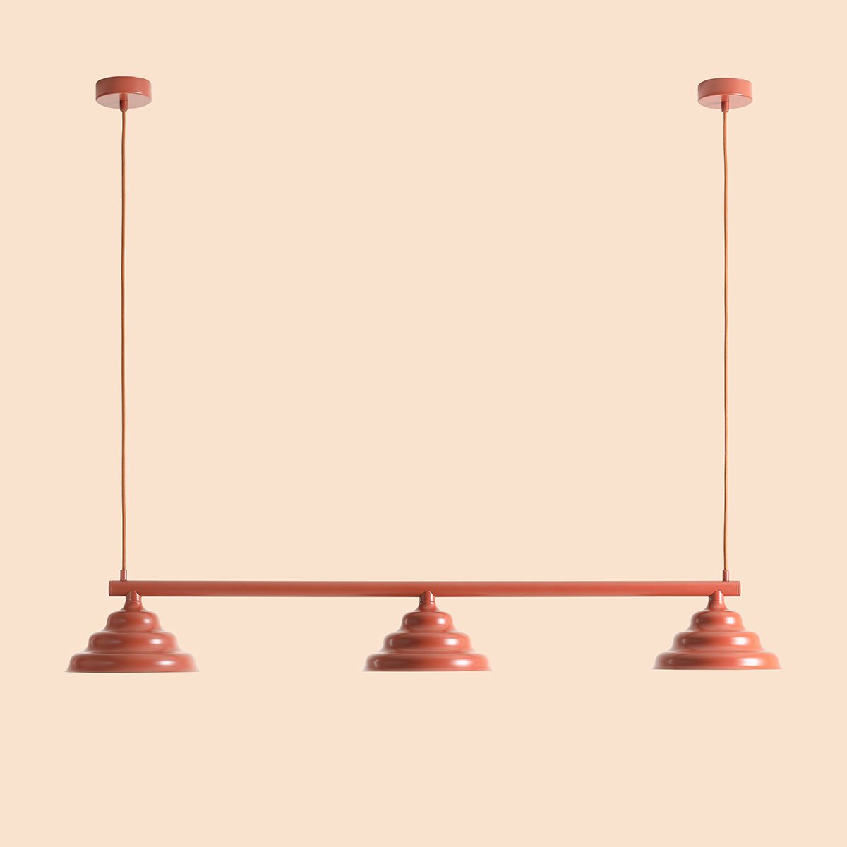 Wave 106cm Orange hängelampe Von Artera - Wave ist eine moderne Pendelleuchte im Retro-Design und damit eine vielseitige Leuchte, die in jedes Zuhause passt.