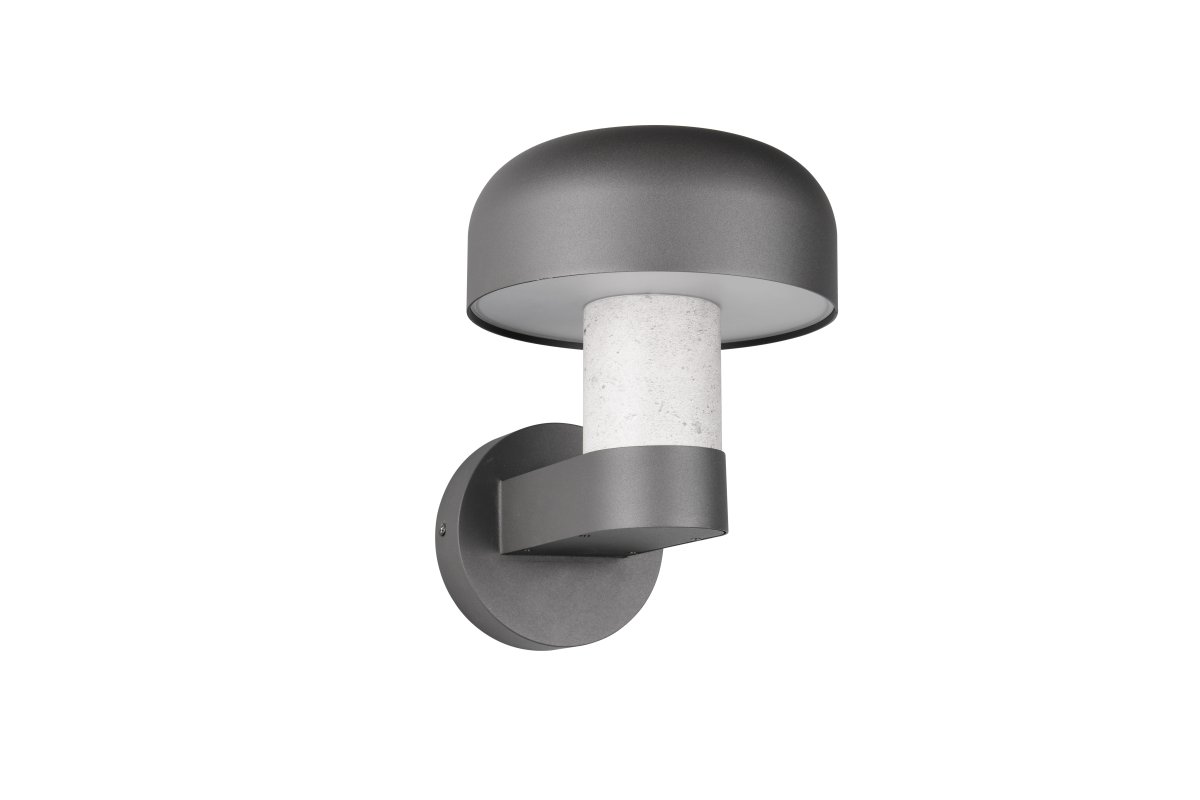Fraser 24cm Betonoptik außenlampe Von Trio Lighting - Die dunkelgraue Lackierung und der Beton-inspirierte Anteil verleihen der Fassade einen warmen, stilvollen Charakter.