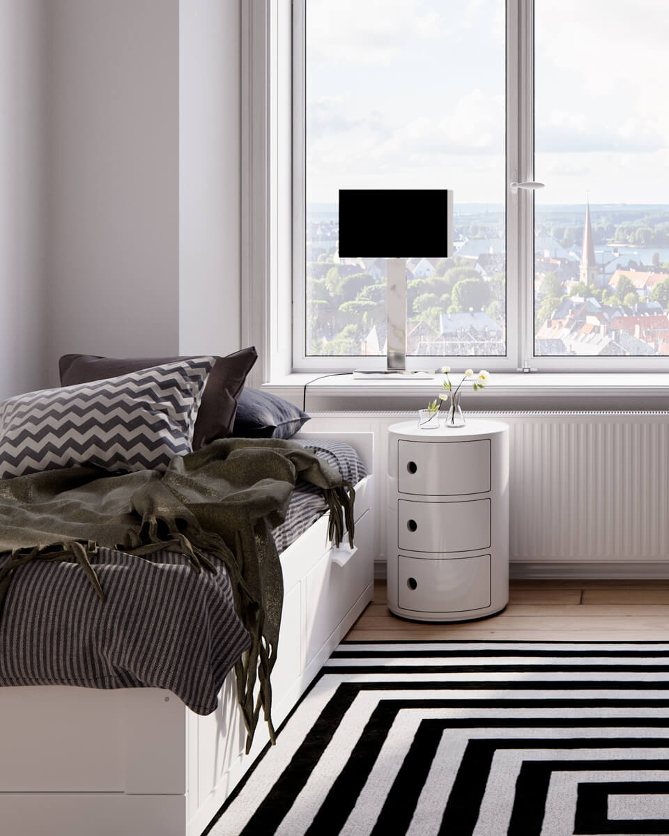 Prime 70cm Chrom tischlampe Von By Rydéns - Lassen Sie ihr elegantes Design und die warme Beleuchtung Ihr gro&szlig;es Fenster hervorheben und eine einladende Atmosph&auml;re in Ihrem Zuhause schaffen.