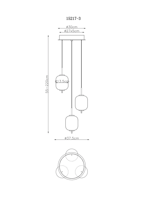 Ewald Ø38 Messing hängelampe Von Globo Lighting - &nbsp;Lampan &auml;r tillverkad av en exklusiv kombination av m&auml;ssing, mattsvart metall och opalglas, vilket ger en sofistikerad och harmonisk k&auml;nsla.