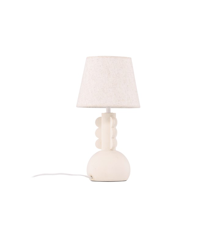 Mellerud 43cm Beige tischlampe Von Venture Design - Die weichen Formen und erdigen Farben erzeugen einen wohnlichen Eindruck im Raum und heben das Interior-Design-Niveau um einige Stufen.