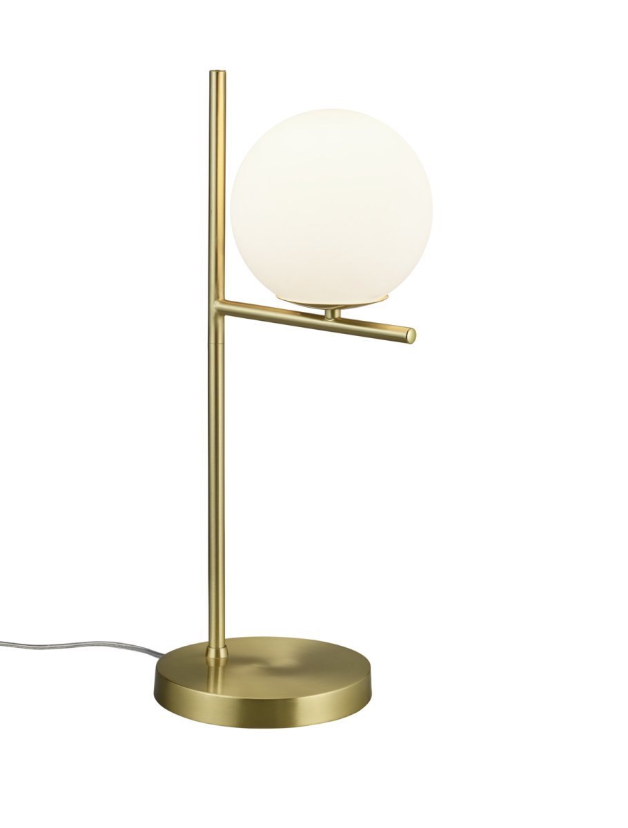 Pure 52cm Mattes Messing tischlampe Von Trio Lighting - Es eignet sich perfekt für Schreibtische, Nachttische und Sideboards.