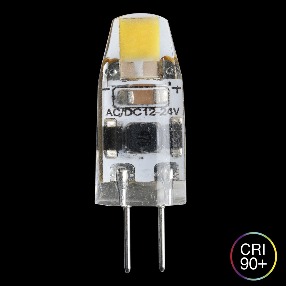 LED G4 1,1W 2500K Dimmbar Transparent Von Unison - Mit einem hohen CRI-Wert (90+) garantiert es eine hervorragende Farbwiedergabe und eignet sich daher perfekt f&uuml;r Umgebungen, in denen Farb- und Lichtqualit&auml;t entscheidend sind.