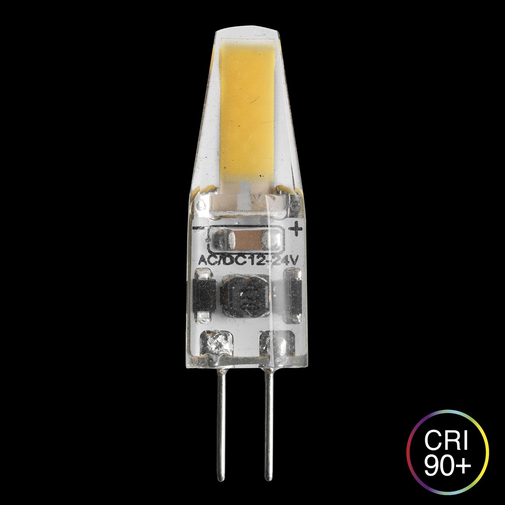 LED G4 Silikon 12V 1,5W 3000K Dimmbar Transparent Von Unison - Mit einem hohen CRI-Wert (90+) garantiert es eine hervorragende Farbwiedergabe und eignet sich daher perfekt f&uuml;r Umgebungen, in denen Farb- und Lichtqualit&auml;t entscheidend sind.