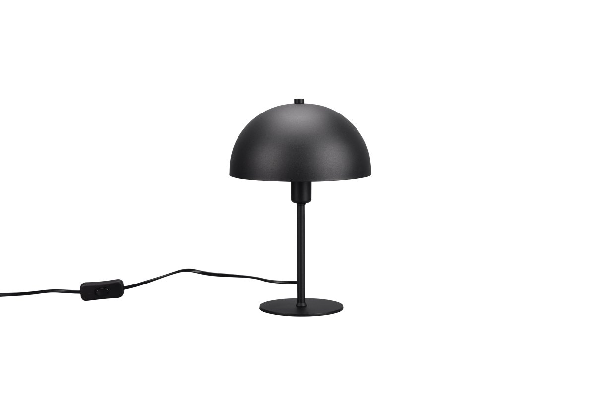 Nola 30cm Schwarz tischlampe Von Trio Lighting - Die moderne, pilzförmige Form fügt sich in Ihre Einrichtung ein und sorgt für Harmonie in Ihrem Zuhause.
