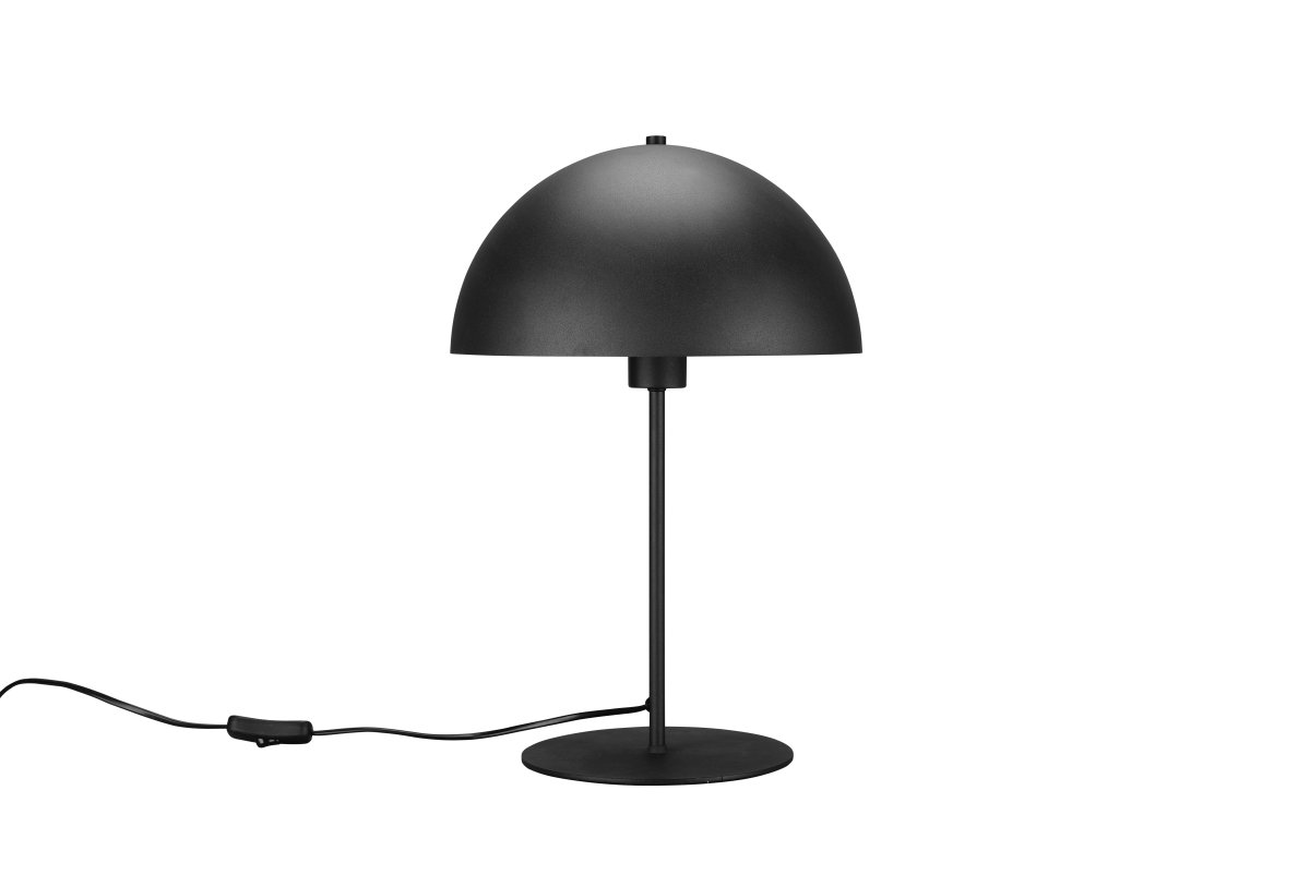 Nola 45cm Schwarz tischlampe Von Trio Lighting - Die moderne, pilzförmige Form fügt sich in Ihre Einrichtung ein und sorgt für Harmonie in Ihrem Zuhause.