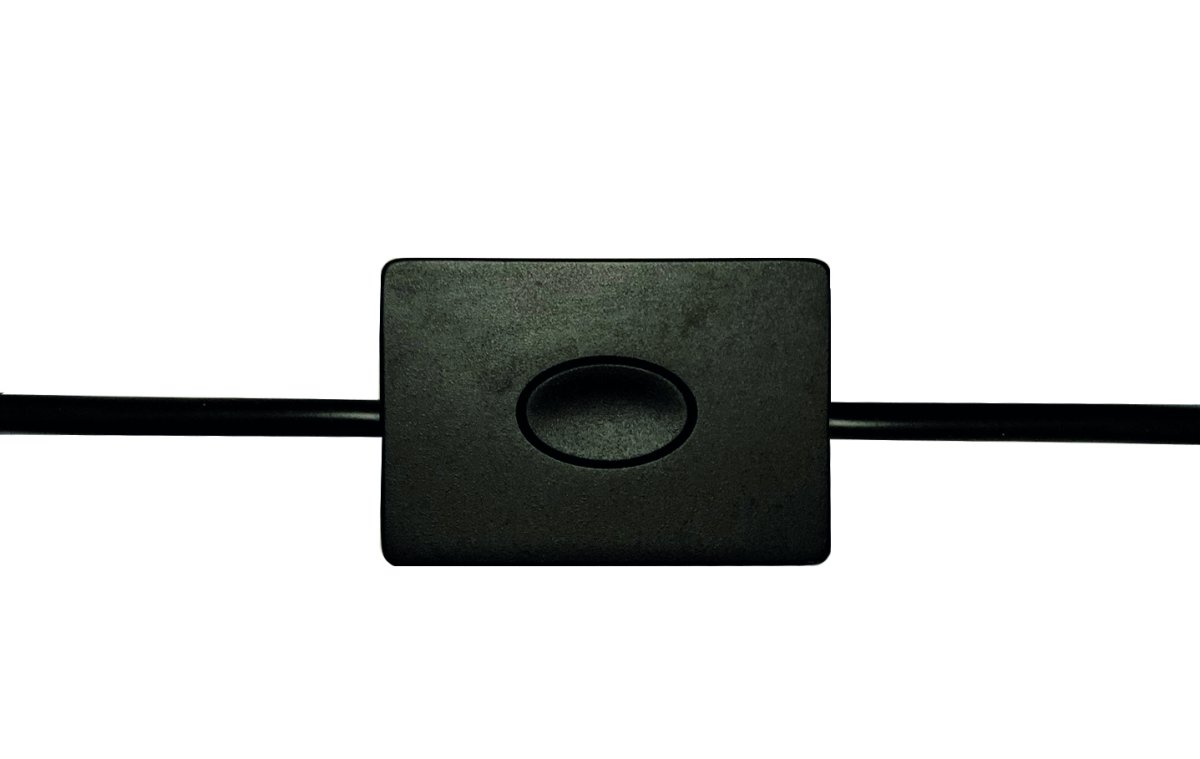 Dimmer Schwarz Von Lightson - Platzieren Sie den Dimmer einfach vor den Lampen, die Sie dimmen m&ouml;chten und verwenden Sie dann die Steuerung am Dimmer.