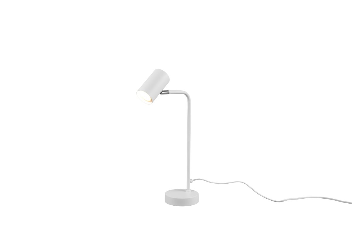 Marley 45cm Weiß schreibtischlampe Von Trio Lighting - Die minimalistische Tischleuchte MARLEY setzt mit ihren klaren Linien und dem eleganten Design stimmungsvolle Lichtakzente.