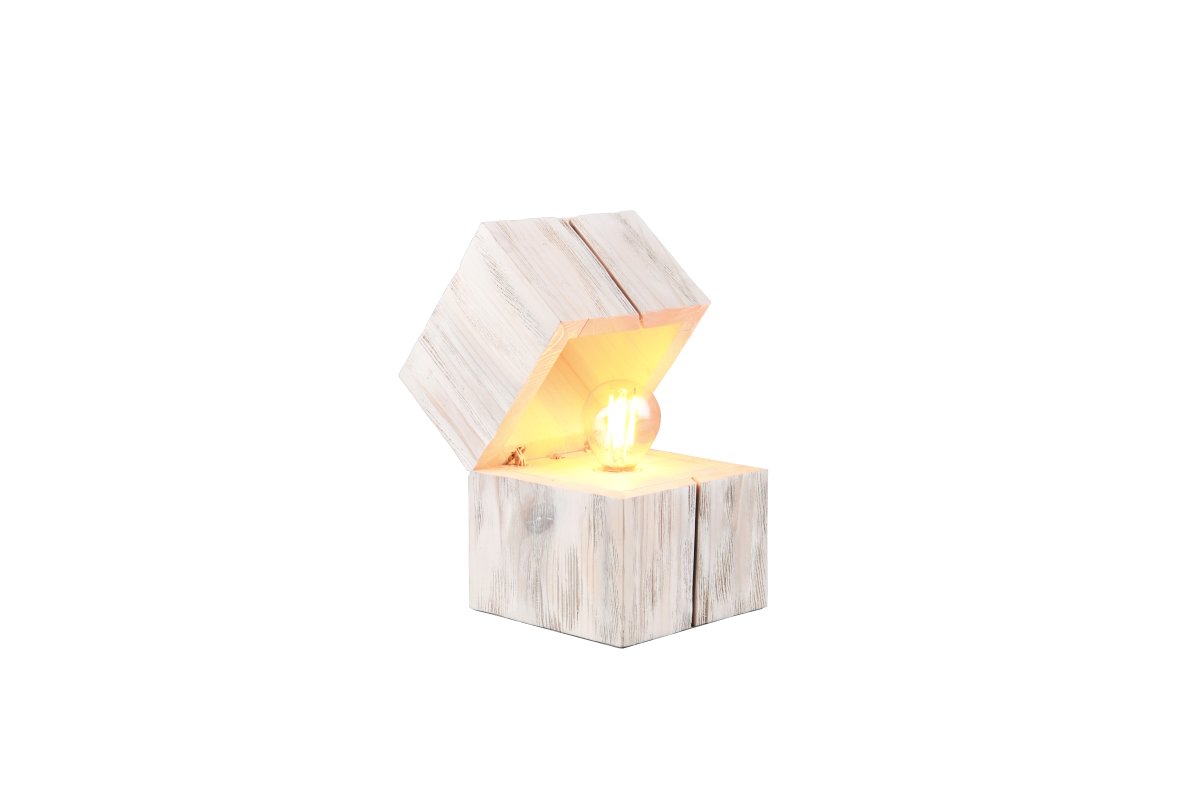 Treasure 16cm Weiß tischlampe Von Trio Lighting - Das wei&szlig;e Holzdesign f&uuml;gt sich harmonisch in bestehende Einrichtungen ein und macht die Lampe zu einem wahren Schmuckst&uuml;ck f&uuml;r jeden Raum.