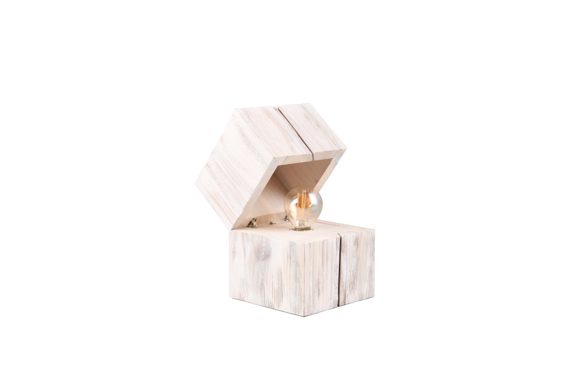 Treasure 16cm Weiß tischlampe Von Trio Lighting - Das wei&szlig;e Holzdesign f&uuml;gt sich harmonisch in bestehende Einrichtungen ein und macht die Lampe zu einem wahren Schmuckst&uuml;ck f&uuml;r jeden Raum.