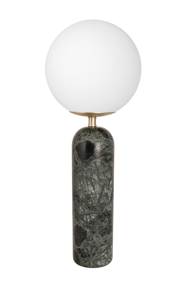 Torrano 53cm Dunkelgrüner Marmor tischlampe Von Globen Lighting - Stein ist ein Naturmaterial, die Farbe und Schattierungen der Marmorierung variieren und erzeugen bei jedem Stück ein einzigartiges Muster.