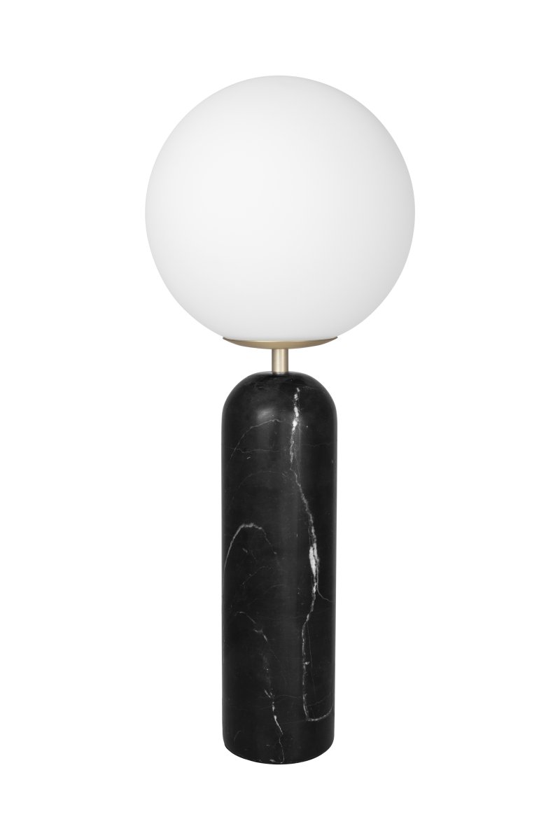 Torrano 53cm Schwarzer Marmor tischlampe Von Globen Lighting - Stein ist ein Naturmaterial, die Farbe und Schattierungen der Marmorierung variieren und erzeugen bei jedem Stück ein einzigartiges Muster.