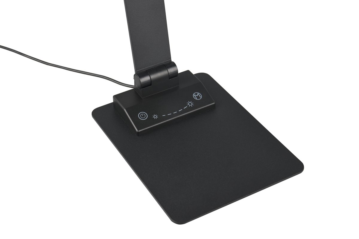 Travis 70cm Schwarz schreibtischlampe Von - Die praktischen Gelenke der Leuchte erm&ouml;glichen eine individuelle Lichtausrichtung und machen die Leuchte somit zur perfekten Wahl f&uuml;r alle Arbeitsbereiche.