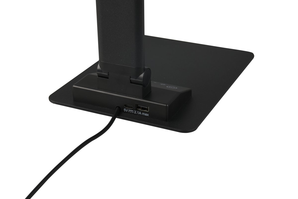 Travis 70cm Schwarz schreibtischlampe Von - Die praktischen Gelenke der Leuchte erm&ouml;glichen eine individuelle Lichtausrichtung und machen die Leuchte somit zur perfekten Wahl f&uuml;r alle Arbeitsbereiche.