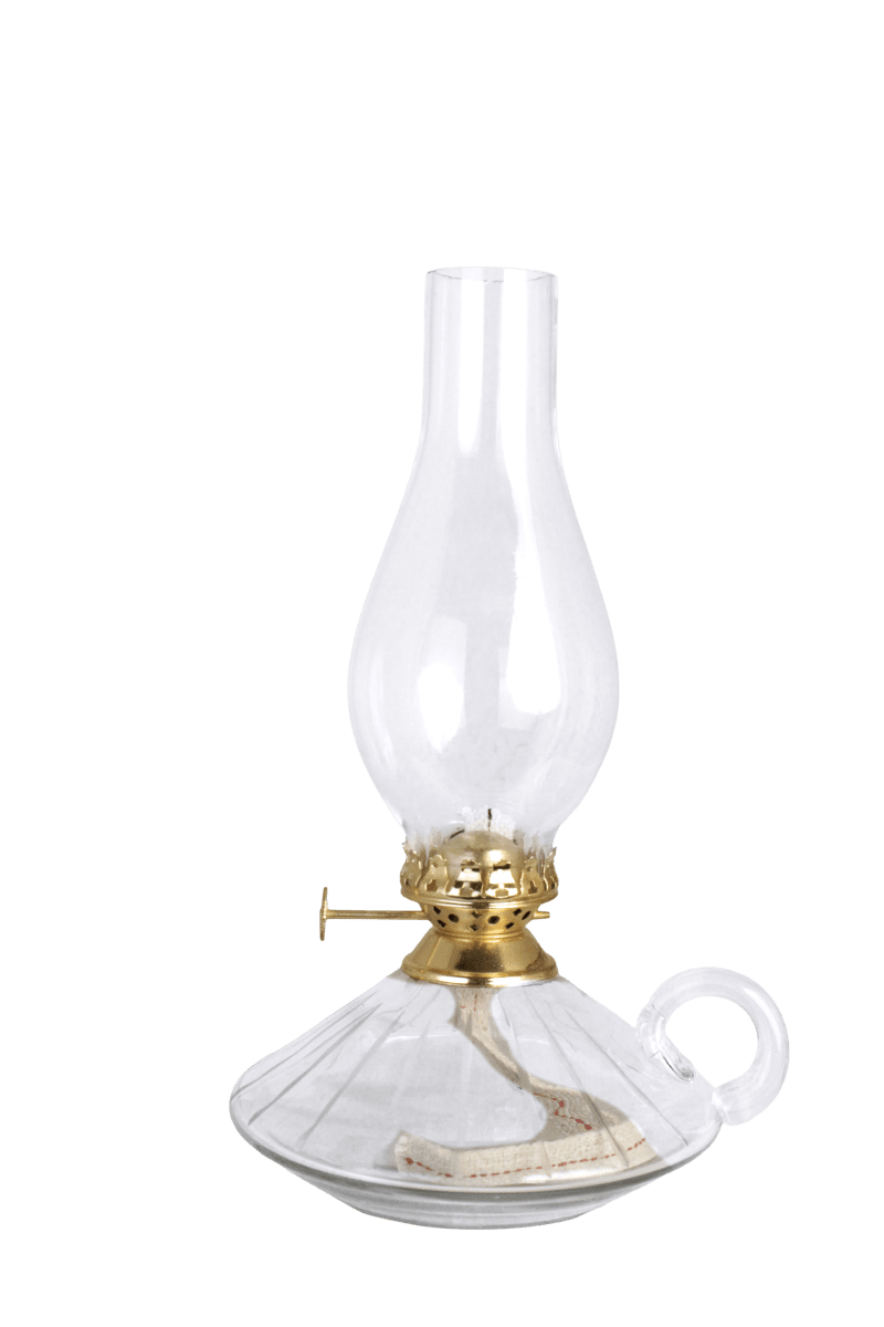 Zoombild von Kerosene lamp with handle big Transparent Von Strömshaga - Der Brenner in Messingoptik und das hohe Brennerrohr aus Klarglas unterstreichen den traditionellen Charakter.