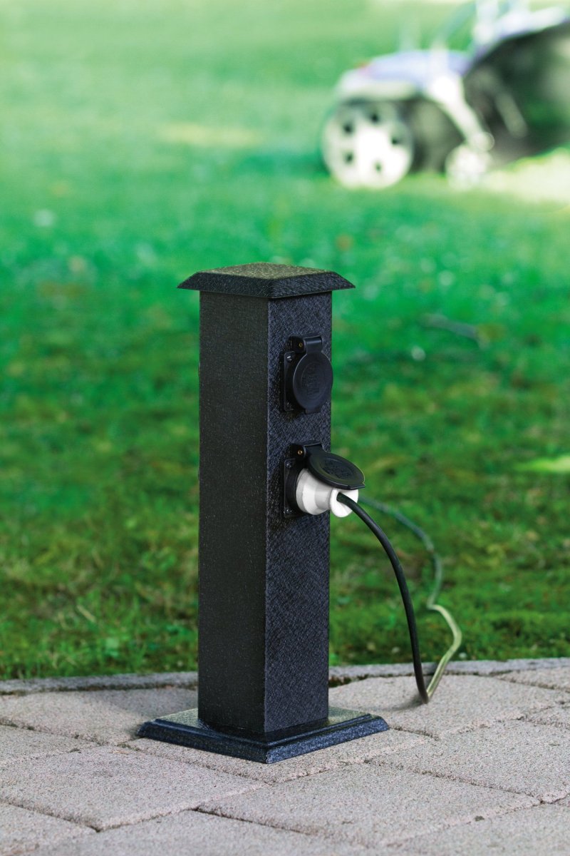 Park 40cm Schwarz pollarleuchten Von Eglo - Dank ihrer robusten Konstruktion und der Schutzart IP44 ist sie ideal f&uuml;r den Au&szlig;enbereich geeignet.