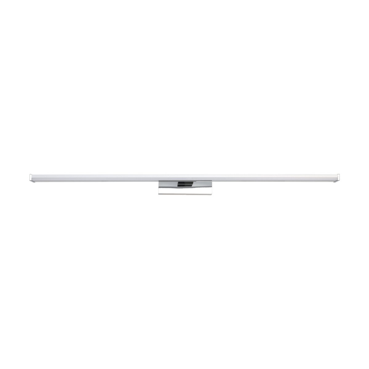 Pandella 78cm Chrom badezimmerlampe Von Eglo - Die Leuchte besticht durch ihre elegante Chromoberfl&auml;che und die integrierte LED, die ein klares, wei&szlig;es Licht mit 4000 K und einem Lichtstrom von 1700 Lumen erzeugt.