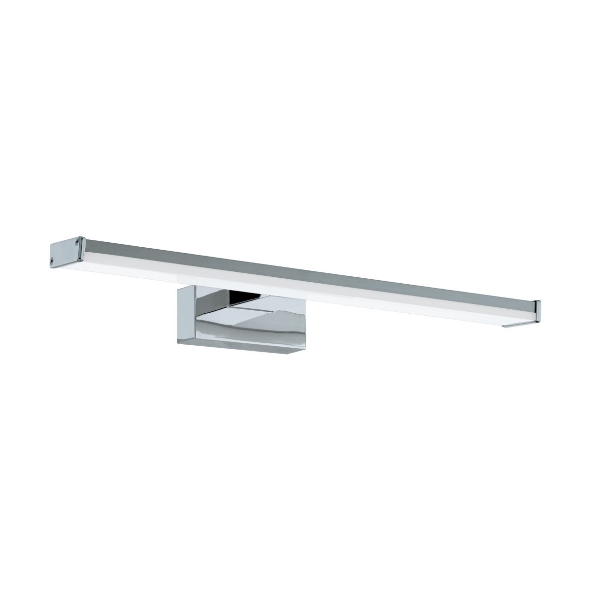 Pandella 40cm Chrom badezimmerlampe Von Eglo - Die Leuchte besticht durch ihre elegante Chromoberfl&auml;che und die integrierte LED, die ein klares, wei&szlig;es Licht mit 4000 K und einem Lichtstrom von 900 Lumen erzeugt.